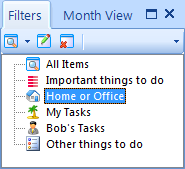 Creating a task filter