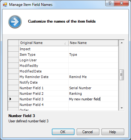 Rename columns